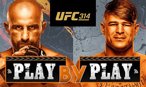 play by play|UFC 314 ‘Volkanovski vs. Lopes’ Play.